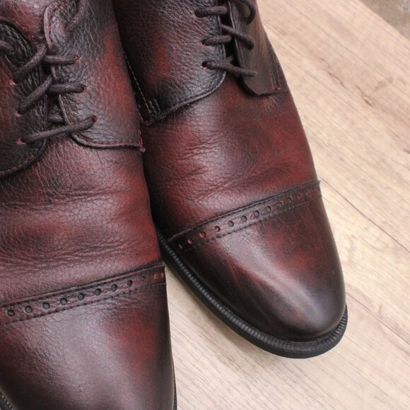 Studio Belvedere Oxford Shoes Mens Dark Brown Low Top Lace Up SImone Size 11D - Picture 6 of 13